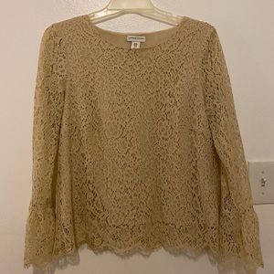 Long sleeve lace blouse